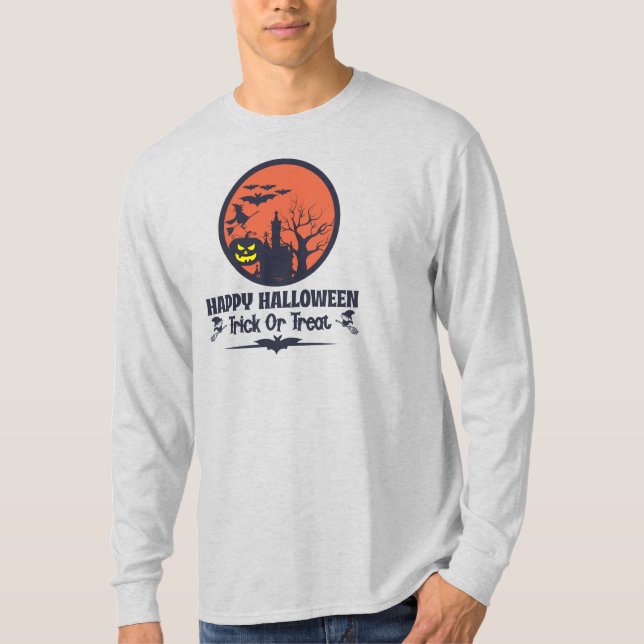 Halloween Trick or Treat  Long Sleeve  T-Shirt (Front)