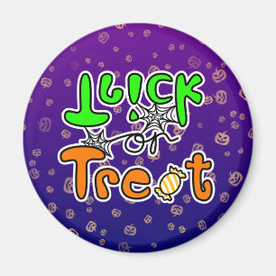 Halloween Trick or Treat Magnet