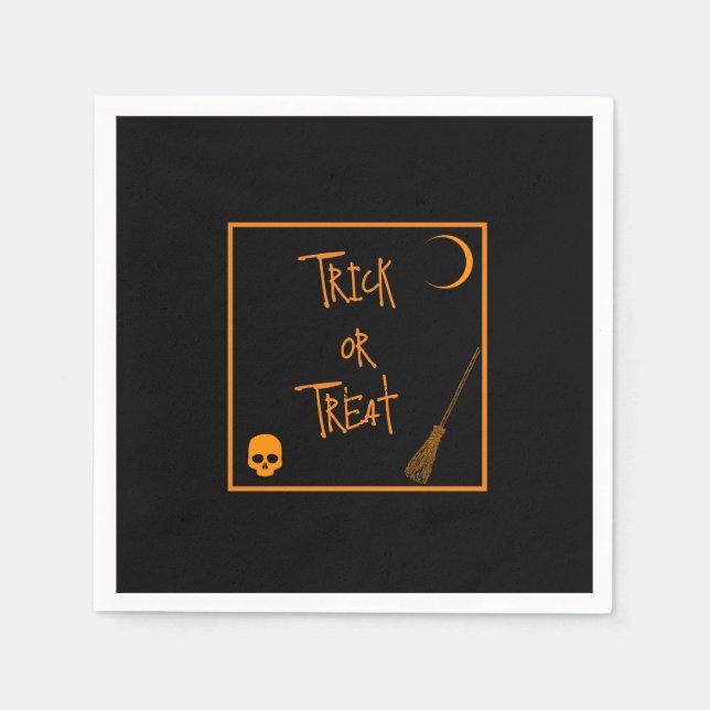Halloween Trick or Treat  Napkins (Front)