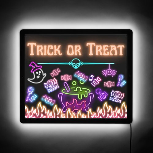 Halloween Trick or treat neo signhalloween decor LED Sign