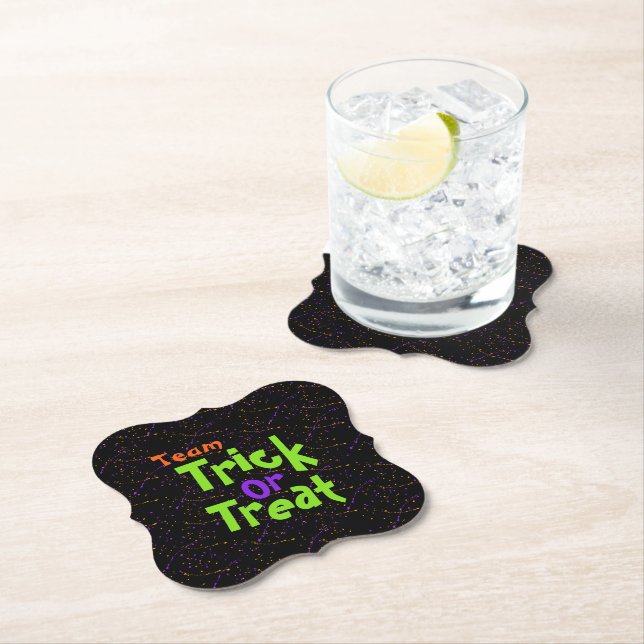 Halloween / Trick or Treat / Paper Coaster (Insitu)