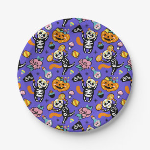 Halloween Trick or Treat Paper Plates