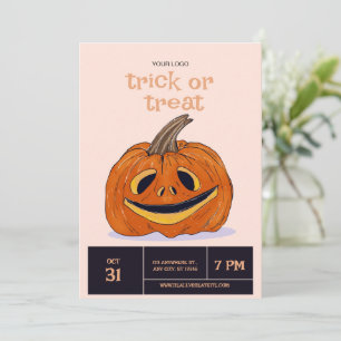 Halloween Trick Or Treat party, Halloween Night  Invitation