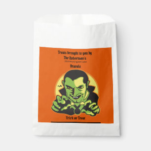 Halloween Trick or Treat Personalize Name Favor Bag