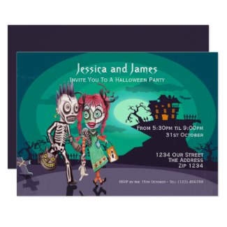 Halloween Trick or Treat Personalized Invitation