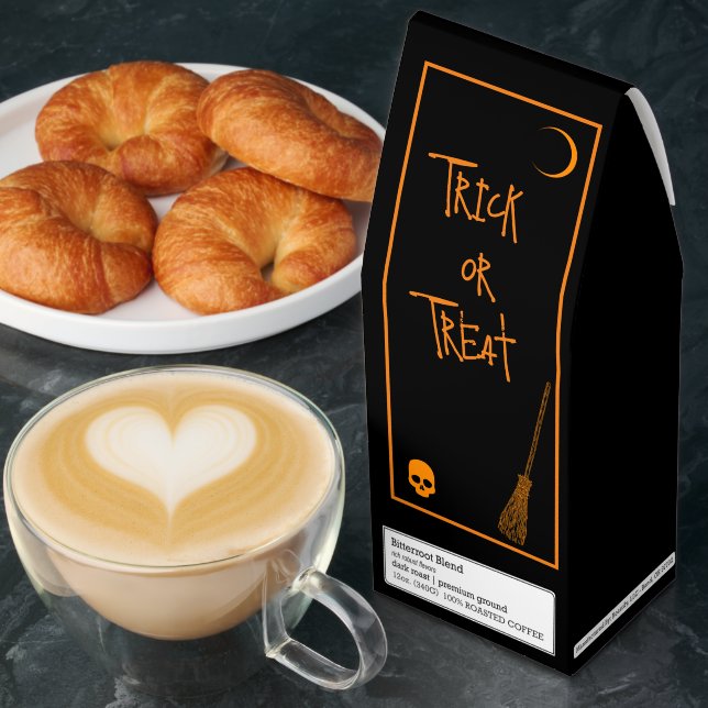 Halloween Trick or Treat Personalized Roasted Coffee (Breakfast)