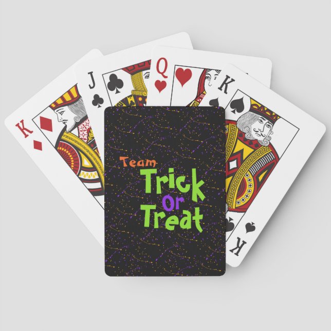Halloween / Trick or Treat / Poker Cards (Back)