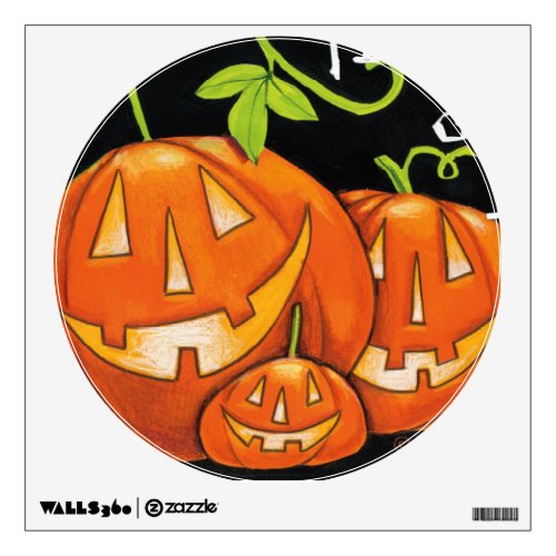 Halloween Trick or Treat Pumpkin and Candy Corn Wall Decal