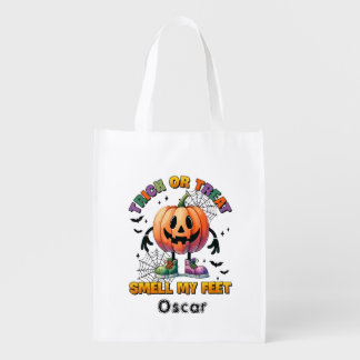 Halloween Trick or Treat Reusable Grocery Bag