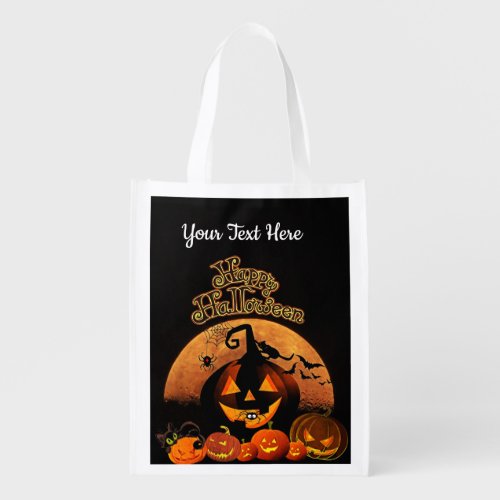 Halloween Trick or Treat Reusable Grocery Bag