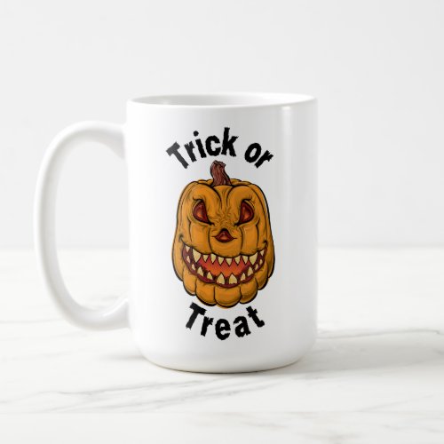 Halloween Trick or Treat Scary Coffee Mug