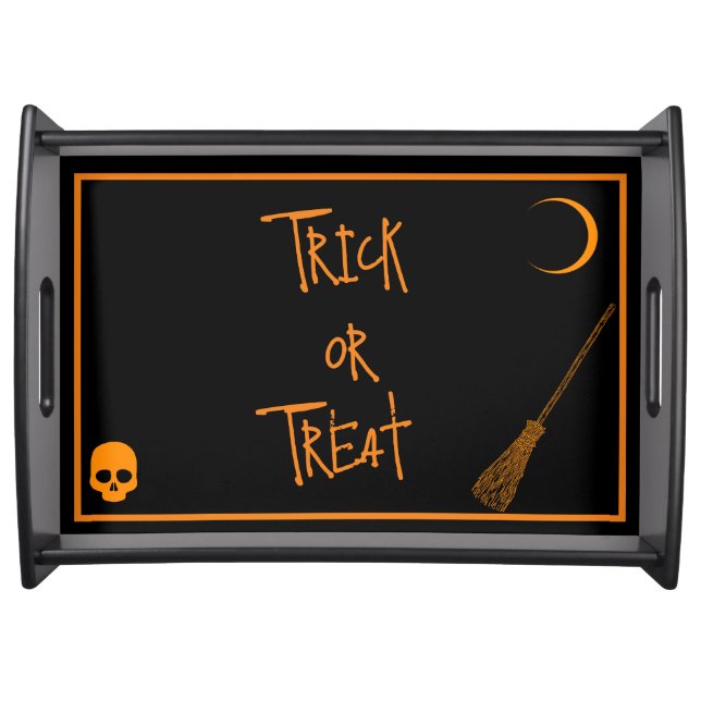 Halloween Trick or Treat  Serving Tray (Front)