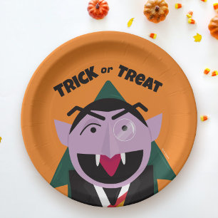 Halloween Trick or Treat Sesame Street Paper Plates