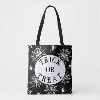 Halloween Trick or Treat Spiders Tote Bag