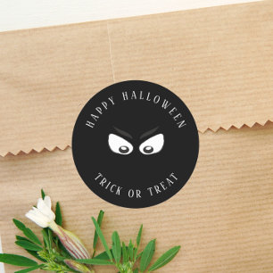Halloween Trick Or Treat Spooky Ghost Cute Favor Classic Round Sticker