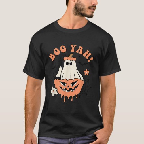 Halloween Trick Or Treat Spooky Season Boo Yah Gho T_Shirt