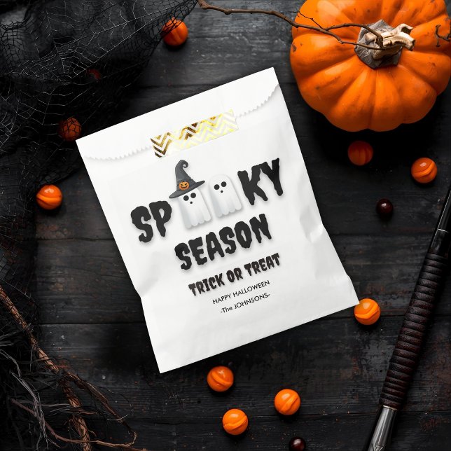 Halloween Trick or Treat  – Spooky Season Ghosts Favor Bag (Creator Uploaded)