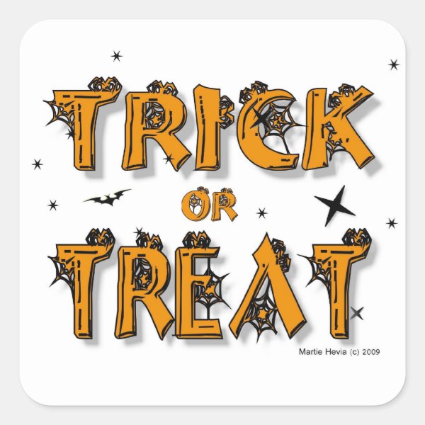 Halloween - Trick or Treat - Sticker