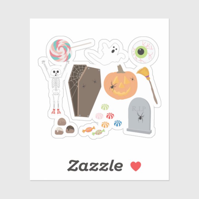 Halloween Trick or Treat Sticker (Sheet)