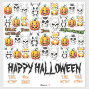 Halloween Trick or Treat Sticker