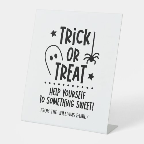 Halloween Trick or Treat Sweets Sign