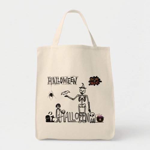 Halloween Trick or Treat Tote Bag
