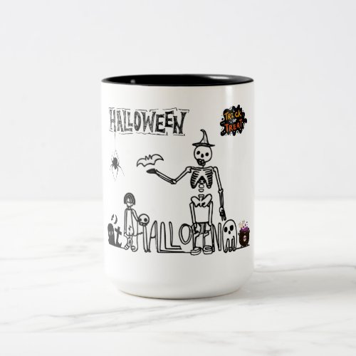 Halloween Trick or Treat Two_Tone Coffee Mug