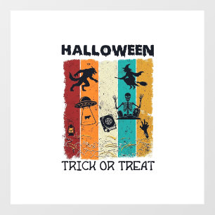 Halloween Trick Or Treat Werewolf Witch Skeleton U Floor Decals