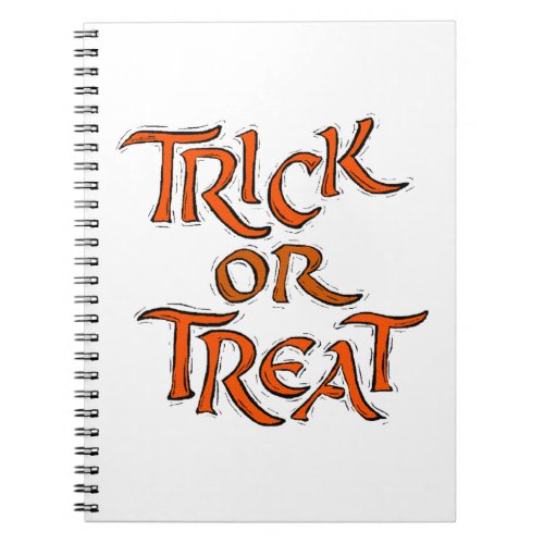 Halloween Trick or Treat Words Notebook