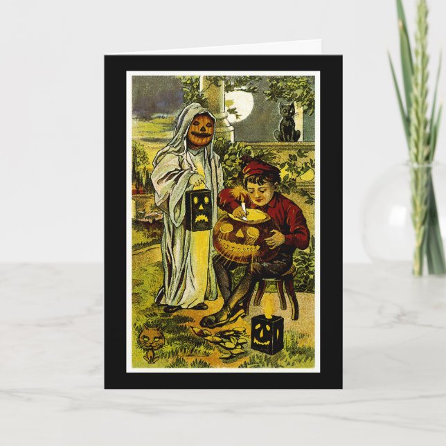Halloween Trick or Treaters Card (Front)