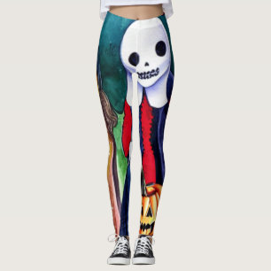 Halloween Trick or Treaters Leggings