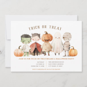 Halloween Trick or Treating Costume Invitation