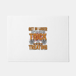 Halloween Trick Or Treating Vintage Typography Des Doormat