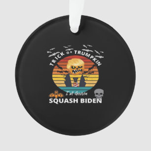 Halloween Trick Or Trumpkin Horror Costume Classic Ornament