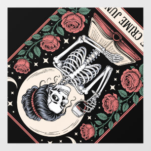 Halloween True Crime Junkie Tarot Card Wall Decal