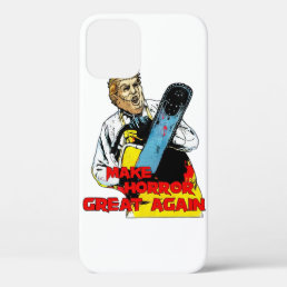 Halloween Trump Mash Up Leatherface Make Horror Gr iPhone 12 Case