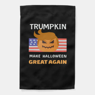 Halloween Trumpkin Classic Garden Flag