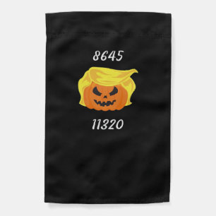 Halloween Trumpkin Design Garden Flag