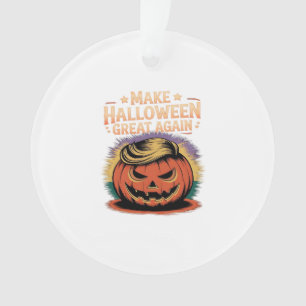 Halloween Trumpkin Design Ornament
