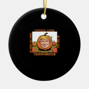 Halloween -  Trumpkin Election Classic Ceramic Ornament