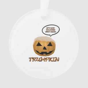 Halloween Trumpkin Fitted Ornament