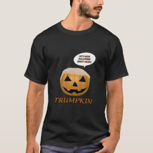 Halloween Trumpkin Fitted T-Shirt