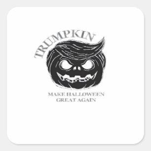 Halloween Trumpkin Funny & Cute Halloween Costume Square Sticker