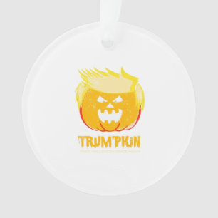 Halloween Trumpkin Funny Ornament