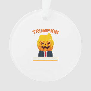 Halloween Trumpkin Funny Pumpkin Halloween Ornament