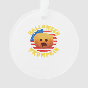 Halloween Trumpkin Funny Pumpkin Parody Ornament