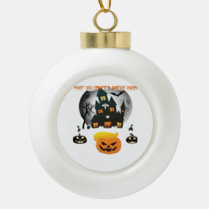 Halloween Trumpkin - Make Halloween Great Again Cl Ceramic Ball Christmas Ornament