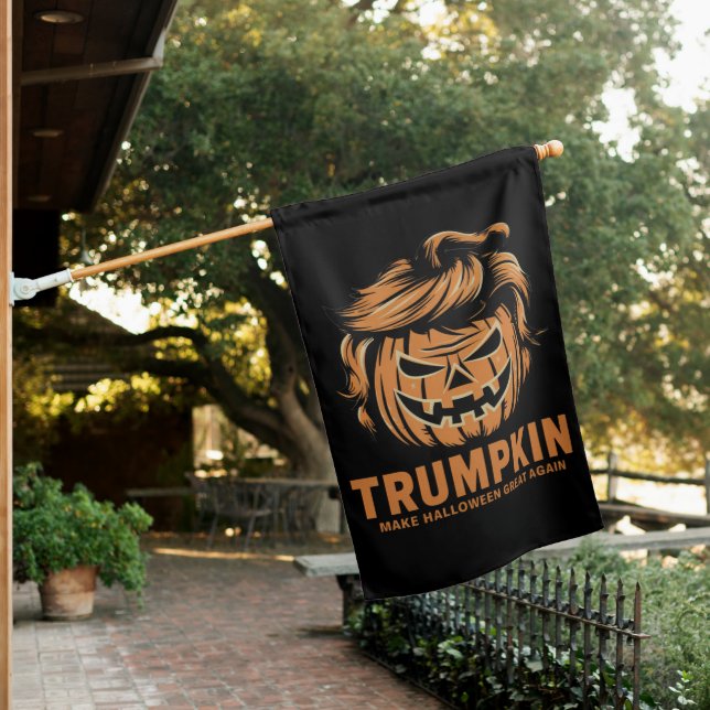 Halloween Trumpkin Make Halloween Great Again  House Flag (In SItu)