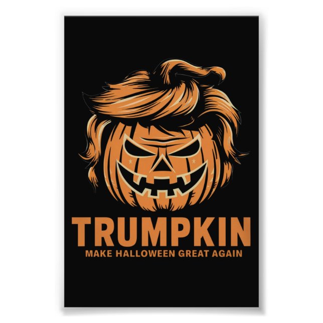Halloween Trumpkin Make Halloween Great Again  Photo Print (Front)
