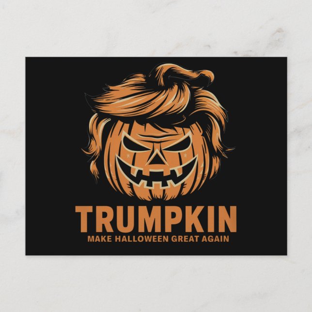 Halloween Trumpkin Make Halloween Great Again  Postcard (Front)